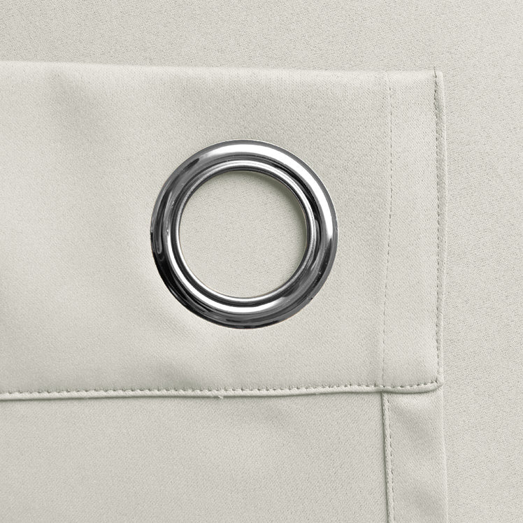 Cream Thermal Blackout Eyelet Curtains