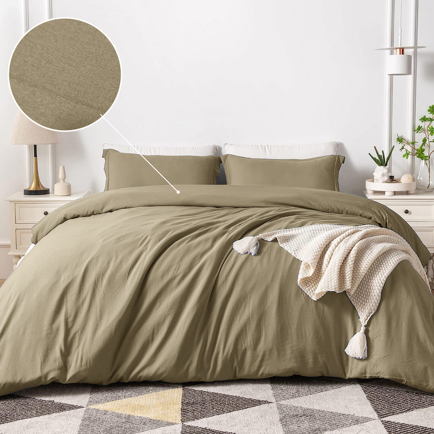Plain Beige Duvet Covers Oxford Homeware