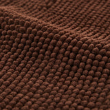 Chenille Bath Mat Brown