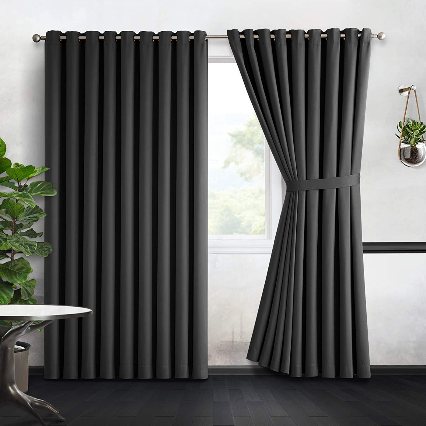 Dark Grey Blackout Curtain