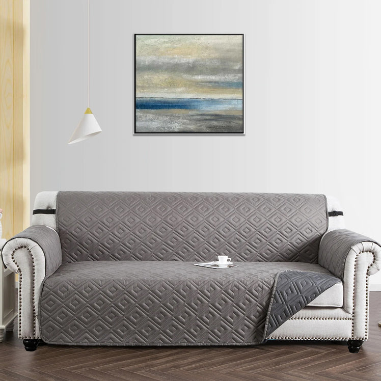 Light Grey Sofa Covers Non-Slip & Waterproof
