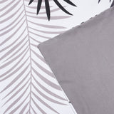 leaf design white bedding double