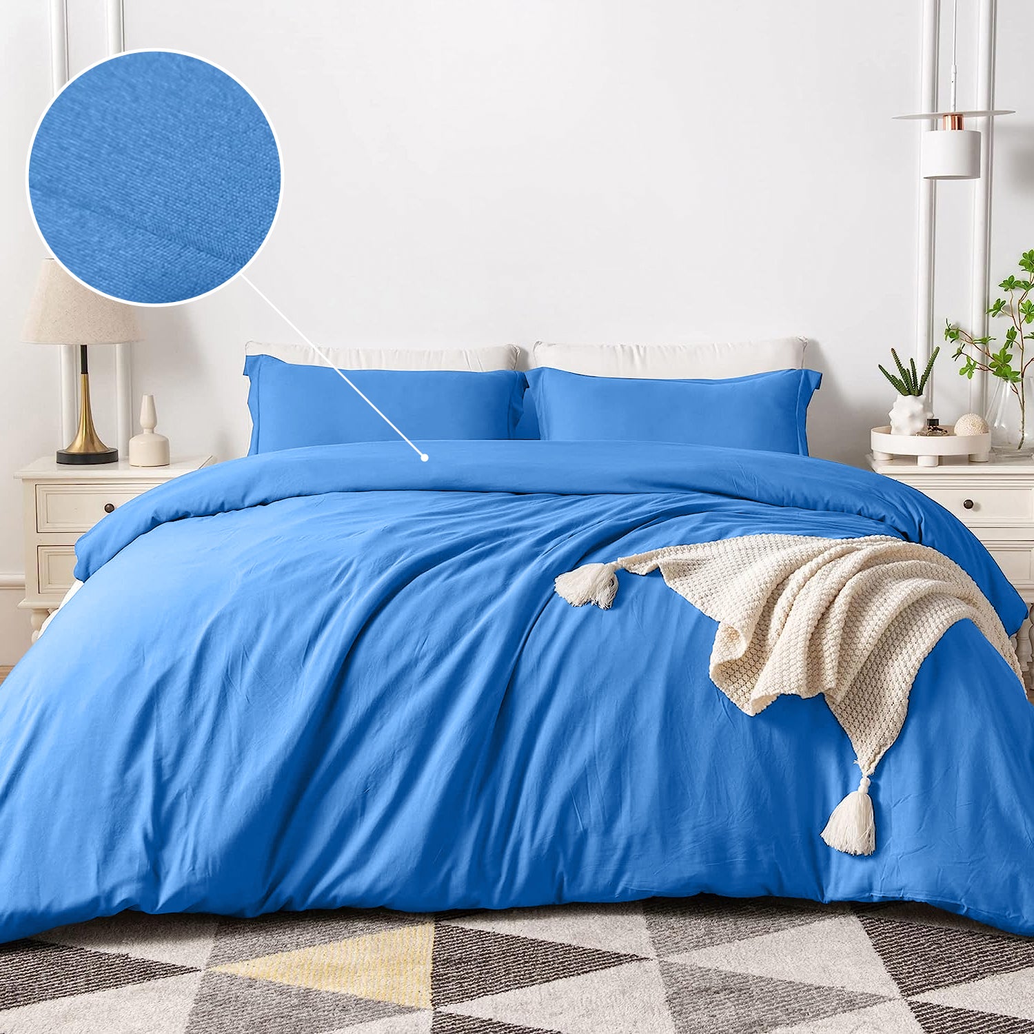 Plain Light Blue Duvet Covers – Oxford Homeware