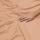 Peach Deep Fitted Sheets 25CM