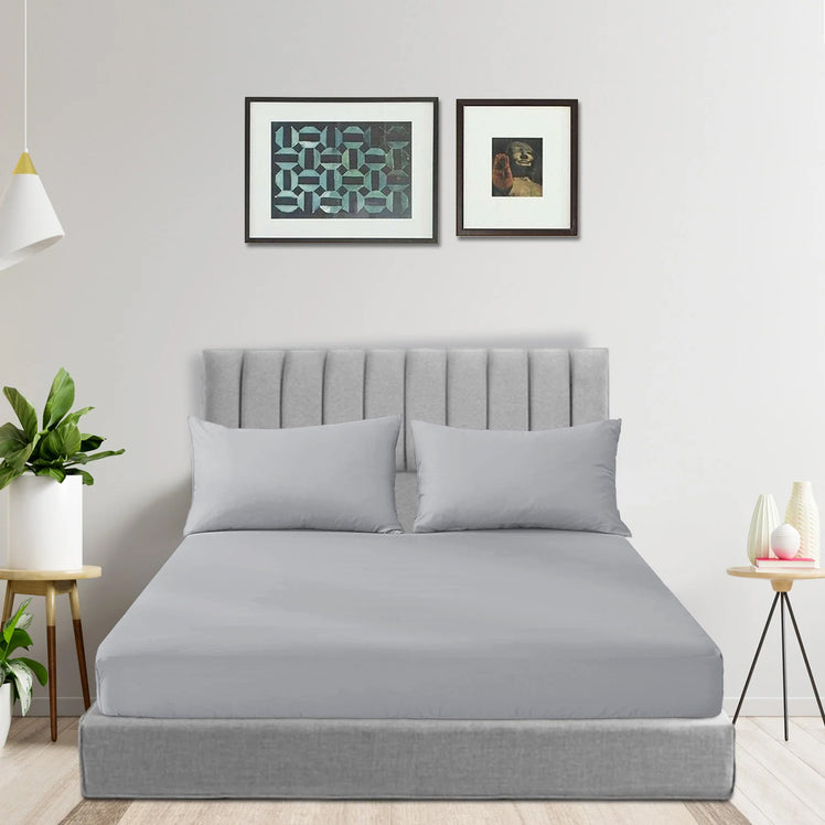 Silver Deep Fitted Sheets 25CM