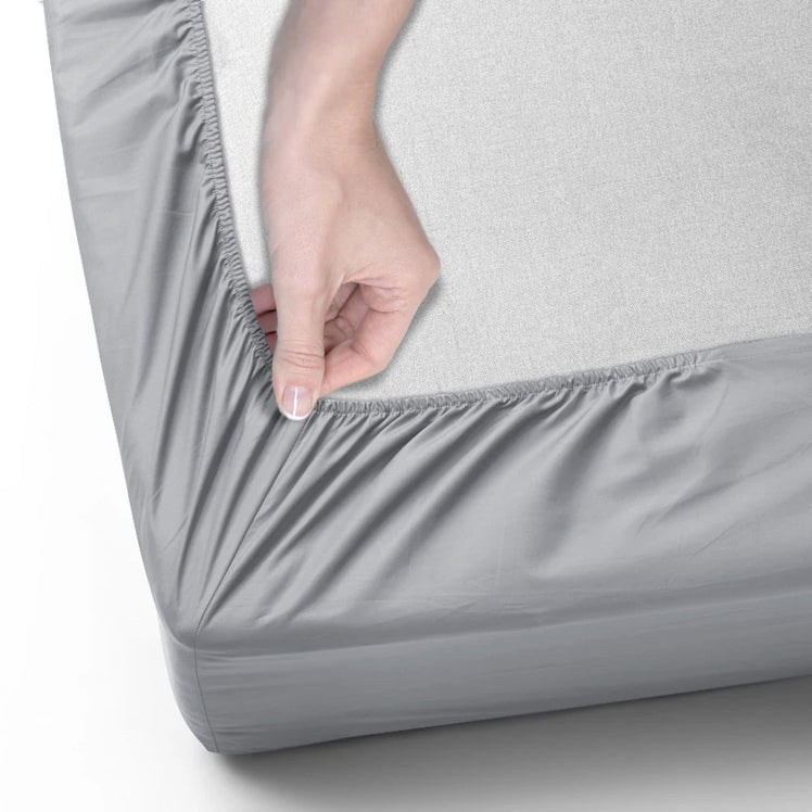 Silver Deep Fitted Sheets 25CM