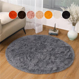 Round Shaggy Rugs Faux Fur Soft Fluffy