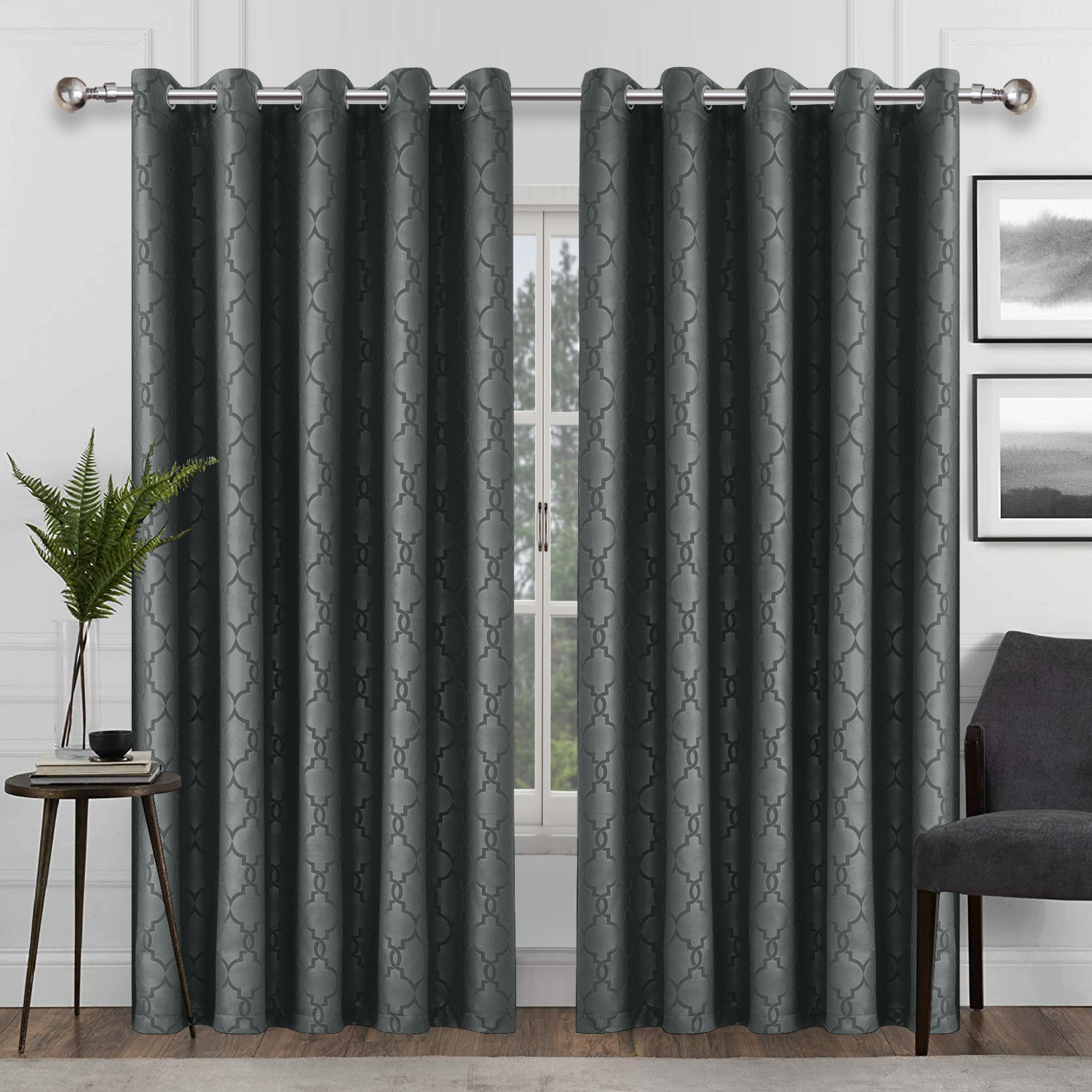 Grey blackout deals curtains