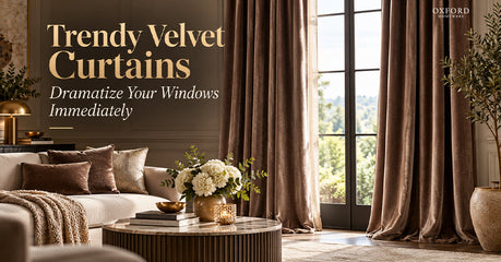Trendy Velvet Curtains Dramatize Your Windows Immediately