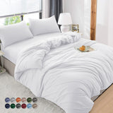 4 Piece Bedding Set Duvet Cover, Pillowcases & Fitted Sheet
