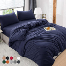 4 Piece Bedding Set Duvet Cover, Pillowcases & Fitted Sheet