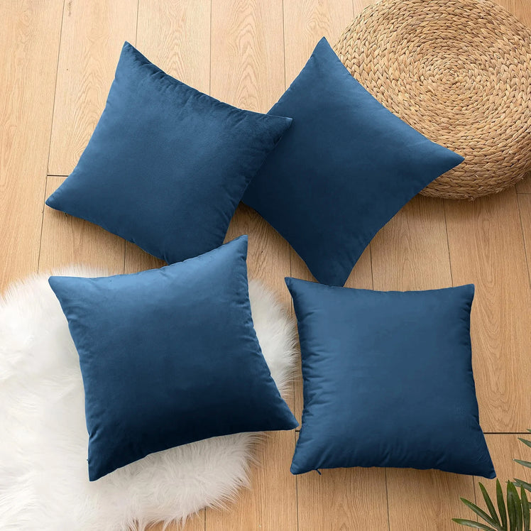 Filled Cushions & Velvet Covers 4 Pack