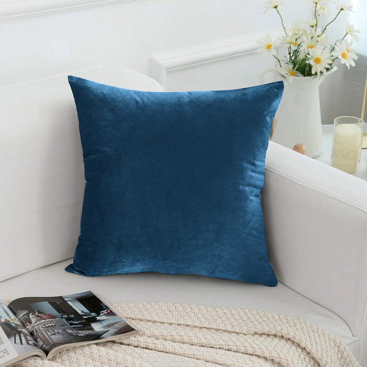 Navy Velvet Cushion Cover & Cushion Fillers Pad