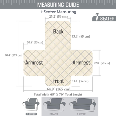 sofa cover size guide