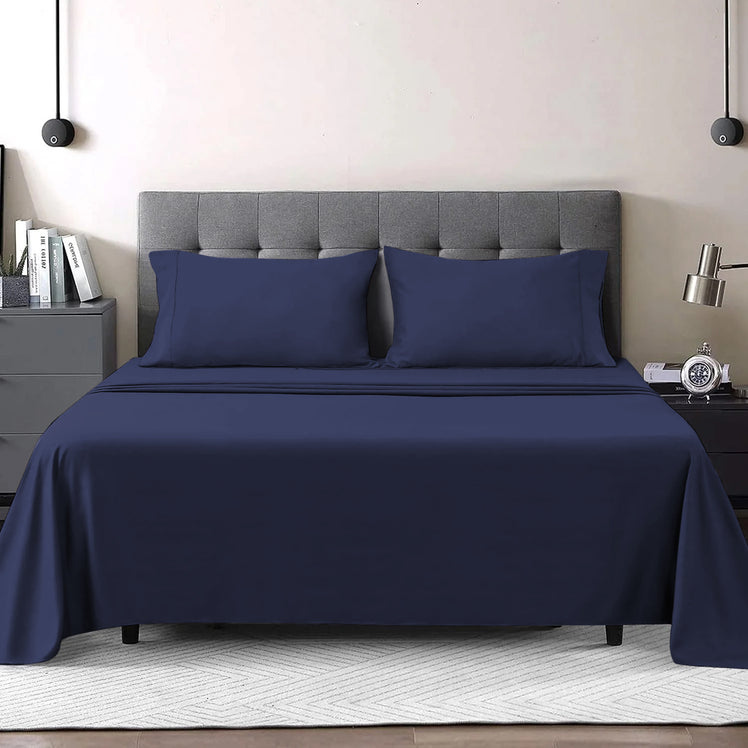 Navy Flat Sheets Egyptian Cotton