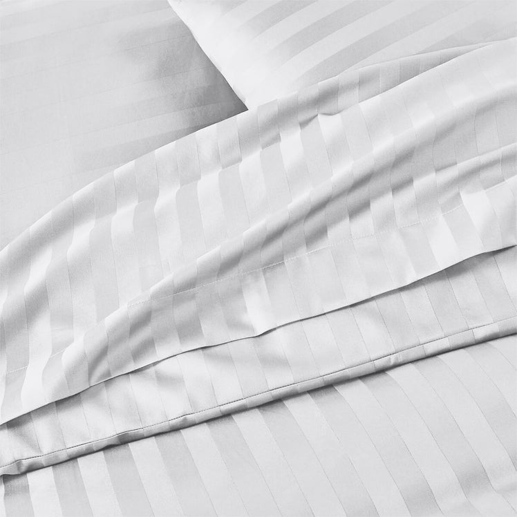 Stripe Duvet Covers Bedding Set with Pillowcases & Fitted Sheet