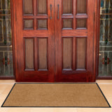 Non Slip Rubber Door Mat Brown Indoor & Outdoor