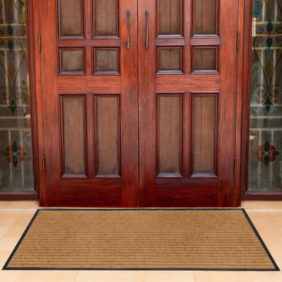 Non Slip Rubber Door Mat Brown Indoor & Outdoor