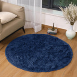 Round Shaggy Rugs Faux Fur Soft Fluffy