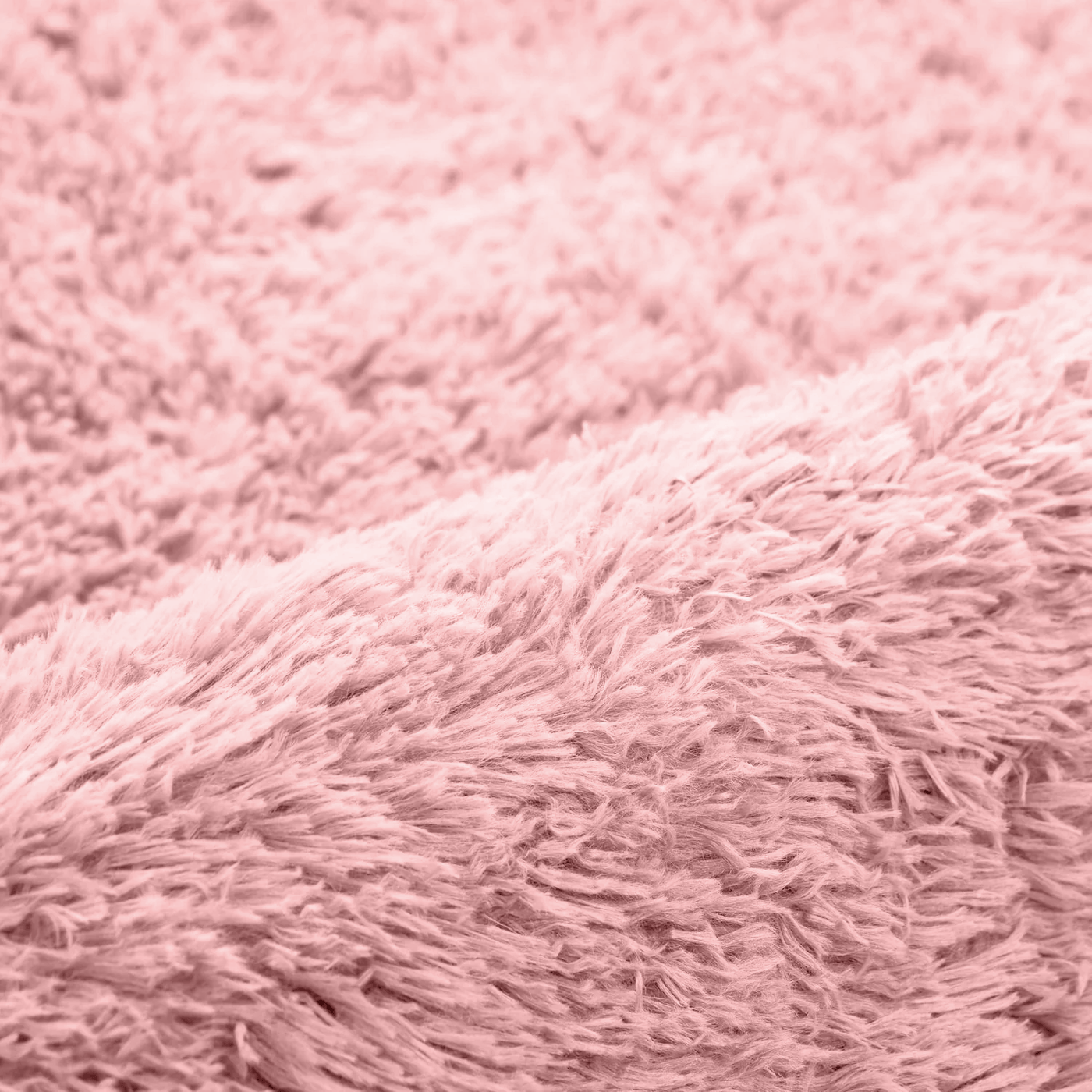 Pink Shaggy Rug Faux Fur Anti Slip Soft Fluffy