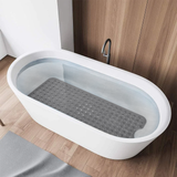 Bath Shower Mat Non Slip PVC Bathroom Rubber Grey