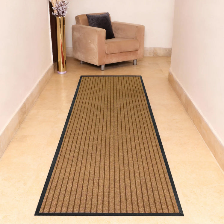 Non Slip Rubber Door Mat Brown Indoor & Outdoor
