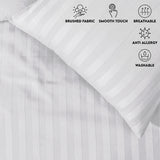 Stripe Duvet Covers Bedding Set with Pillowcases & Fitted Sheet