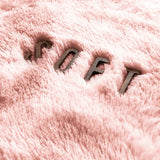 Pink Shaggy Rug Faux Fur Anti Slip Soft Fluffy