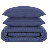Stripe Duvet Covers Bedding Set with Pillowcases & Fitted Sheet