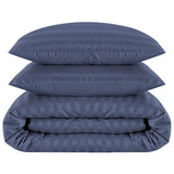 Stripe Duvet Covers Bedding Set with Pillowcases & Fitted Sheet
