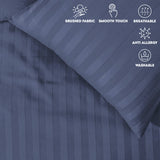 Stripe Duvet Covers Bedding Set with Pillowcases & Fitted Sheet