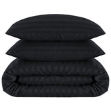 Stripe Duvet Covers Bedding Set with Pillowcases & Fitted Sheet