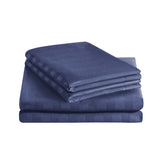 Stripe Navy Duvet Cover Set With Pillowcases