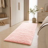 Pink Shaggy Rug Faux Fur Anti Slip Soft Fluffy