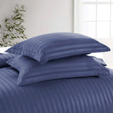 Stripe Navy Duvet Cover Set With Pillowcases