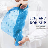 Bath Shower Mat Non Slip PVC Bathroom Rubber Light Blue