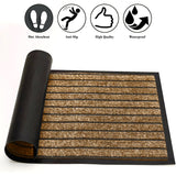 Non Slip Rubber Door Mat Brown Indoor & Outdoor