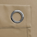 Blackout Ready Made Eyelet Curtains Beige
