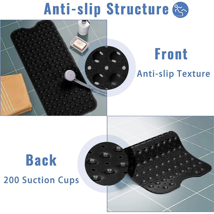 Non Slip Shower Mat Extra Long Bath Mats