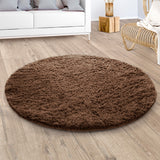 Round Shaggy Rugs Faux Fur Soft Fluffy