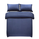 Stripe Navy Duvet Cover Set With Pillowcases
