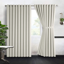 Cream Thermal Blackout Eyelet Curtains