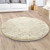 Round Shaggy Rugs Faux Fur Soft Fluffy