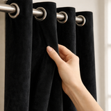 velvet eyelet curtains
