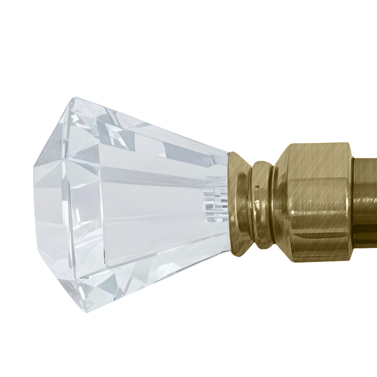 Extendable Sapphire Diamond Curtain Pole Set