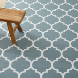 Non-Slip Geometric Lattice Printed Area Rug