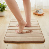 Memory Foam Bath Mat Beige