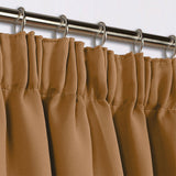 Pencil Pleat Blackout Curtains Beige