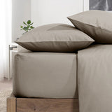 Beige Pillow Cases Plain Pair