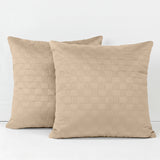 Velvet Embossed Pattern Cushion Covers Check